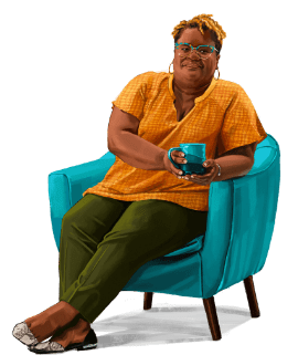 Pam caring for her adult son living with schizophrenia.